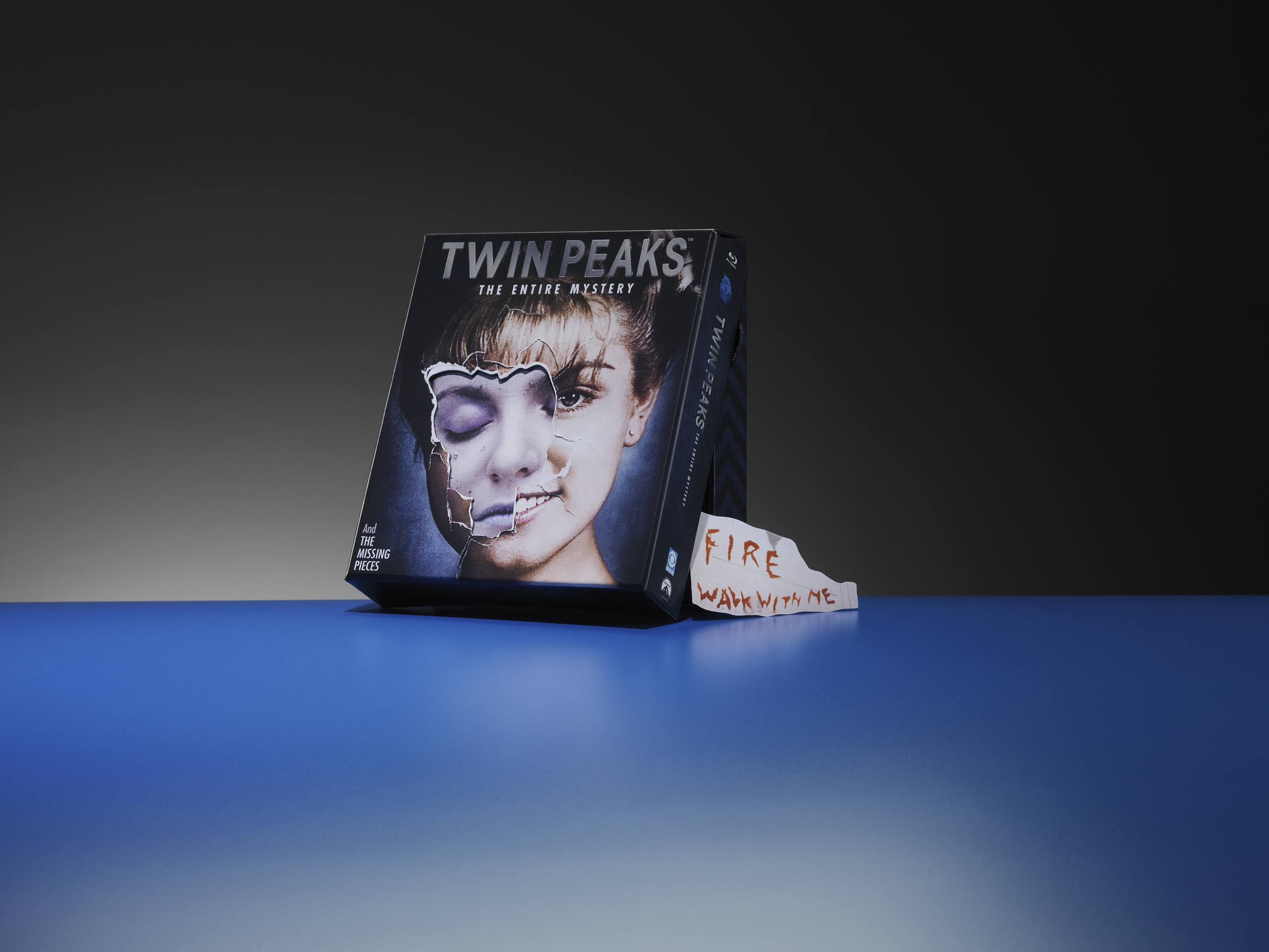 Twin Peaks packaging includes a layered technique that creates the three-dimensional effect