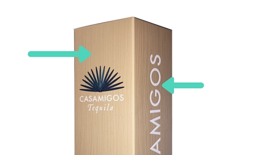 Add an emboss and use vertical wood grain deboss to create luxury cartons
