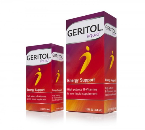 Geritol packaging and print design